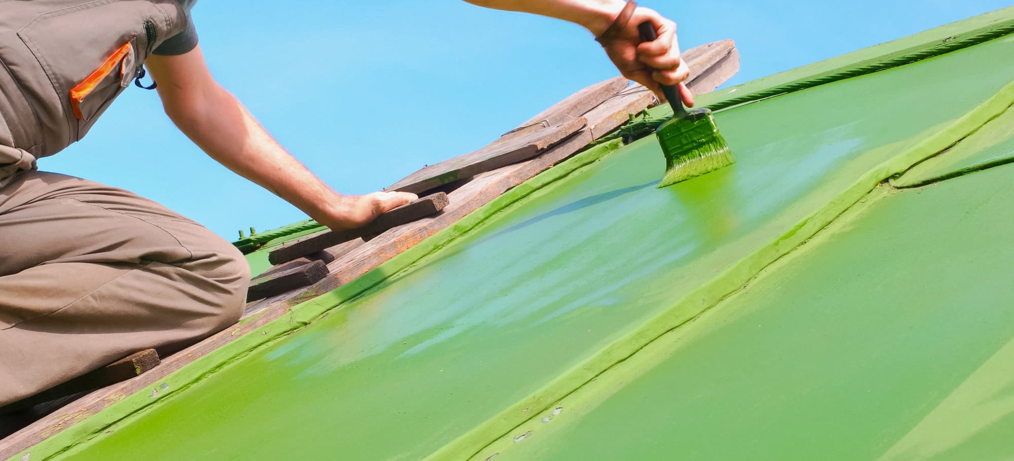 Окраска кровли