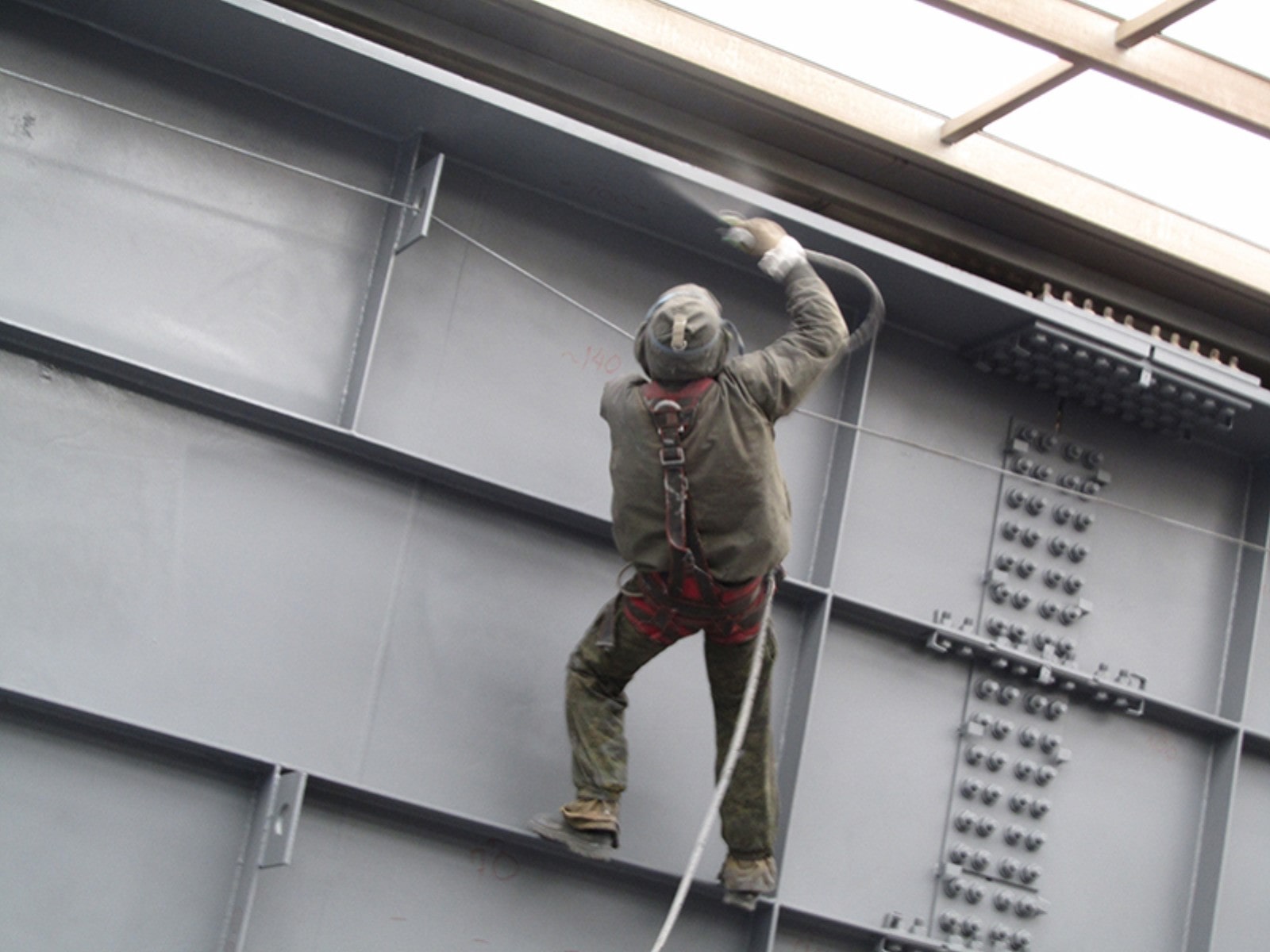 Покраска металлических фасадов